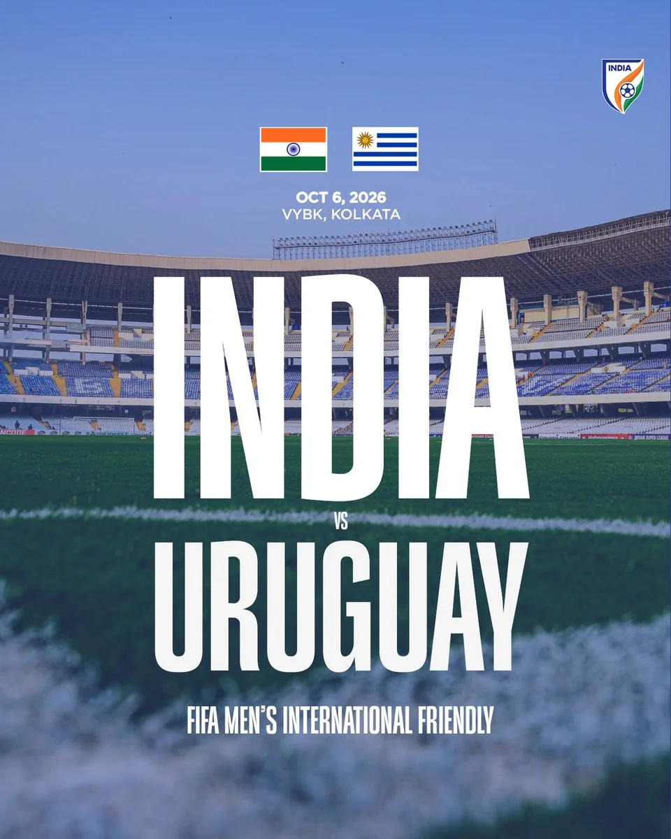 Latest news image for "Kolkata to Host Uruguay vs India International Friendly on October 6"